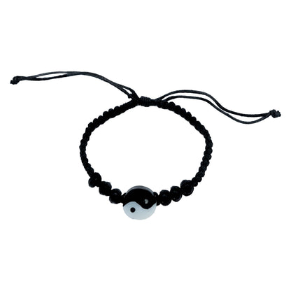 2 Pzs Pulsera Ying Yang Hecho Mano Artesanal Suerte Regalo