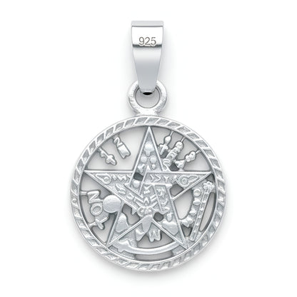 Dije Tetragramaton Plata 925 Medalla Pentagrama Mayoreo