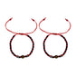 2 Piezas Pulsera Ojo Turco Suerte Protección Liston Rojo