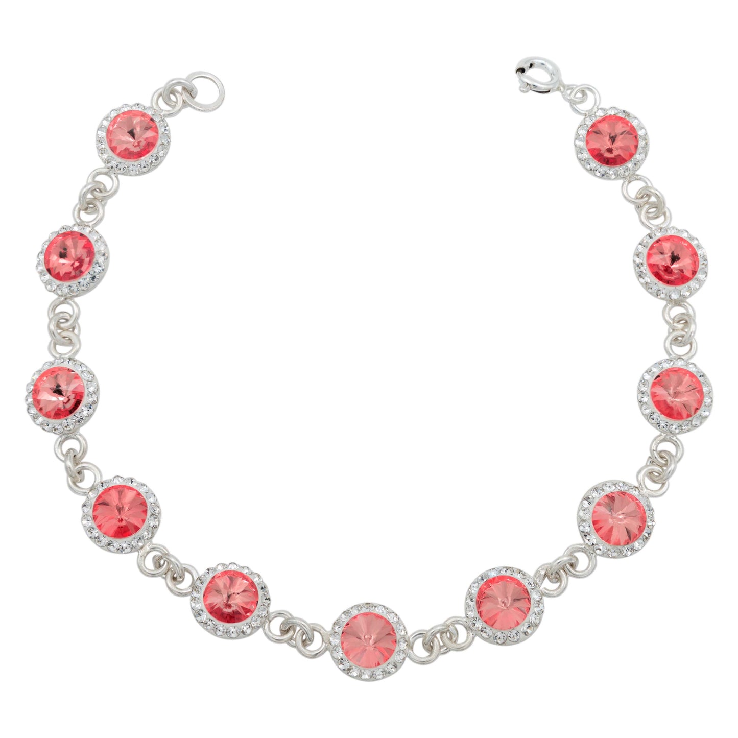 Pulsera Zirconias Piedras Mujer Dama Amor Regalo Plata 925