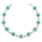 Pulsera Zirconias Piedras Mujer Dama Amor Regalo Plata 925