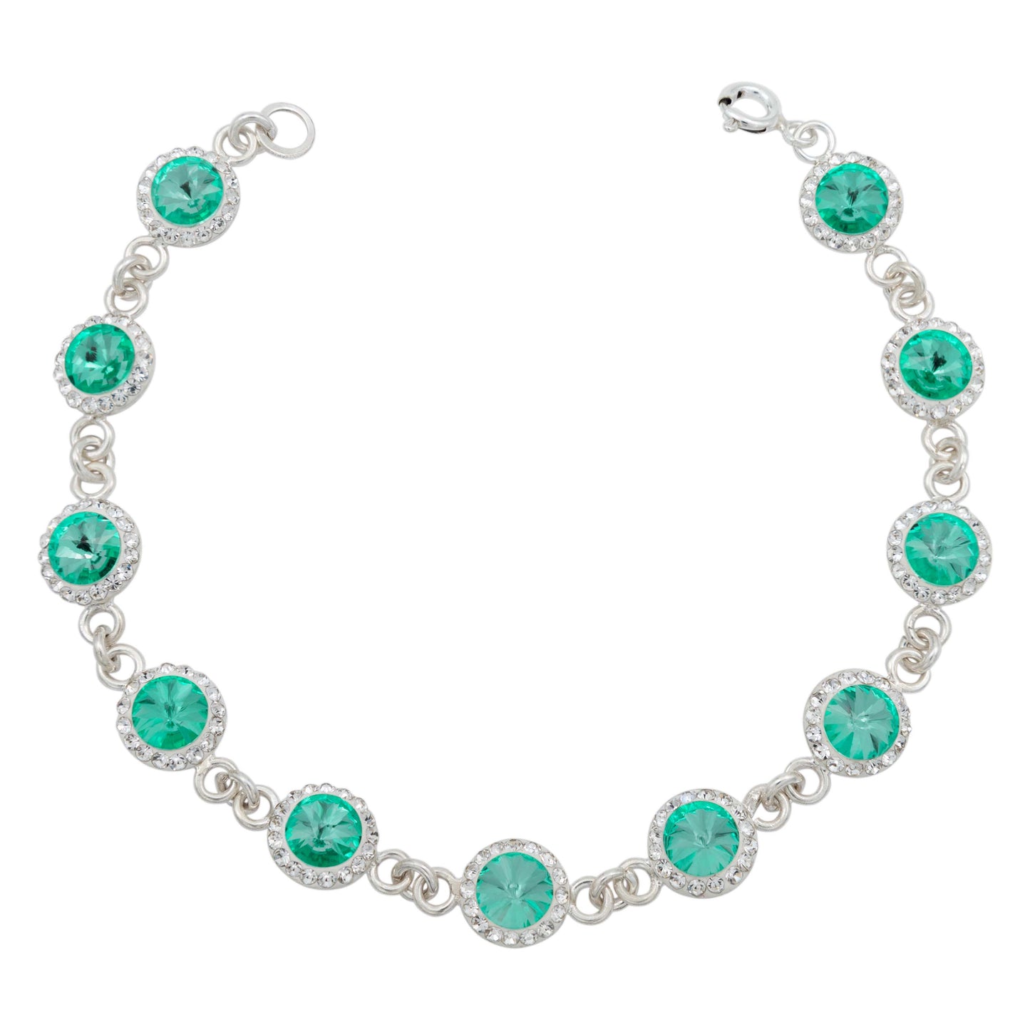 Pulsera Zirconias Piedras Mujer Dama Amor Regalo Plata 925