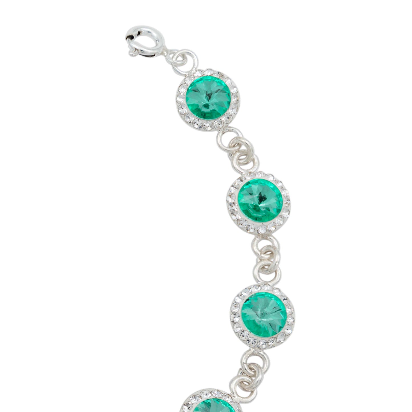 Pulsera Zirconias Piedras Mujer Dama Amor Regalo Plata 925