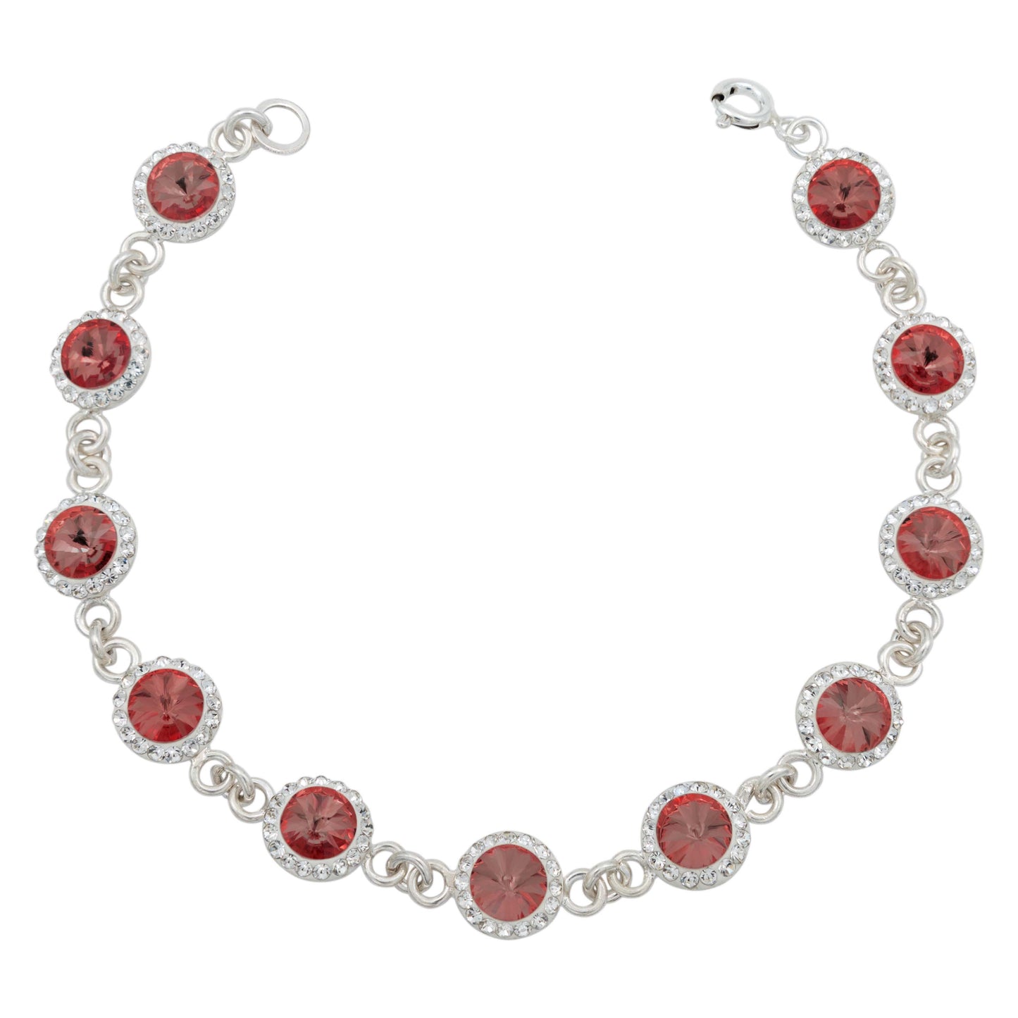 Pulsera Zirconias Piedras Mujer Dama Amor Regalo Plata 925