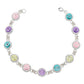 Pulsera Zirconias Piedras Mujer Dama Amor Regalo Plata 925