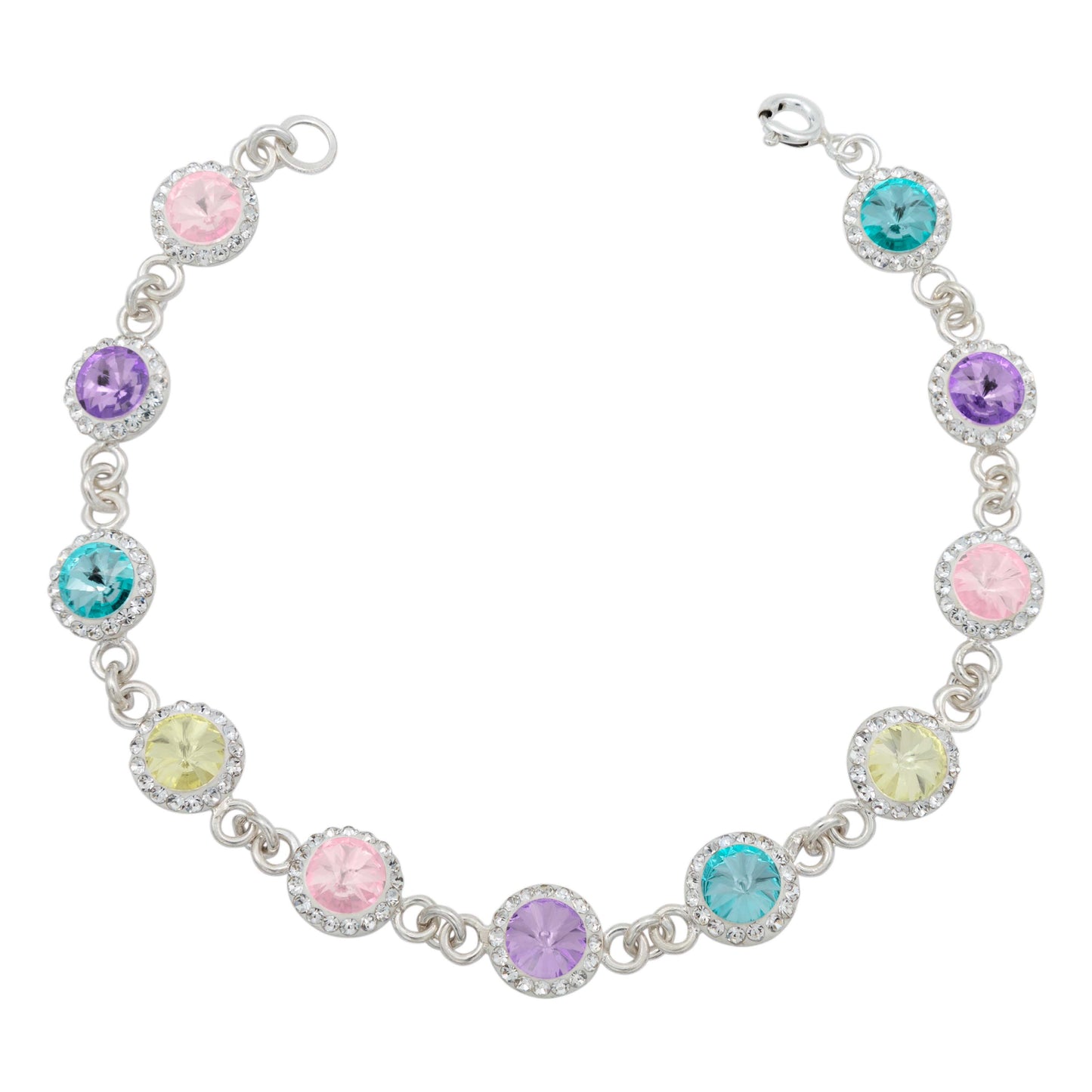 Pulsera Zirconias Piedras Mujer Dama Amor Regalo Plata 925