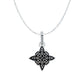 Juego Nudo De Bruja Laser Dije Aretes Cadena Plata 925