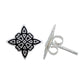 Juego Nudo De Bruja Laser Dije Aretes Cadena Plata 925