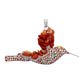 Colibri Dije Aretes Cadena Piedras Conjunto Grande Plata 925