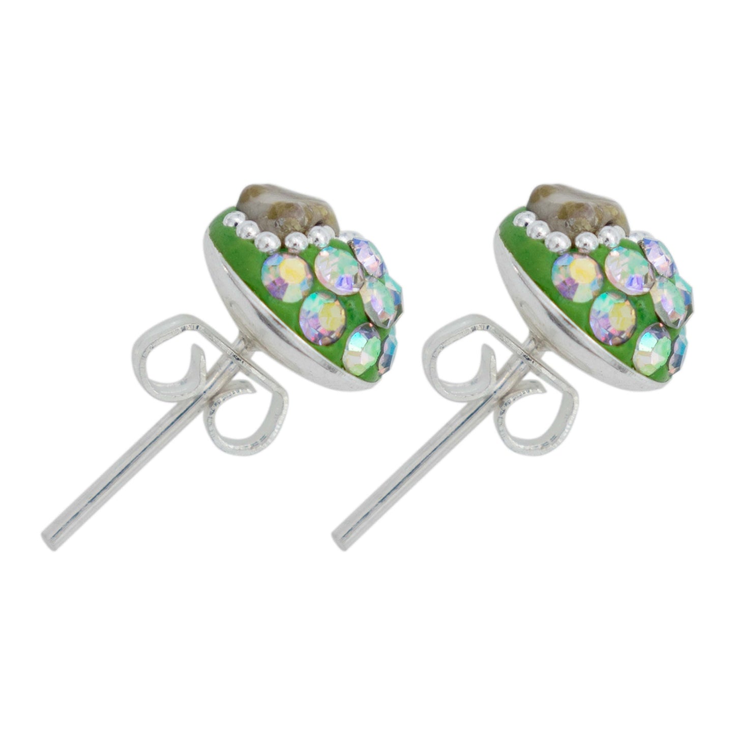 Colibri Dije Aretes Cadena Piedras Conjunto Grande Plata 925