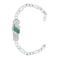 Pulsera Esclava San Judas Zirconias Tejido Figaro 3x1 5 Mm
