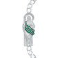 Pulsera Esclava San Judas Zirconias Tejido Figaro 3x1 5 Mm