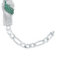 Pulsera Esclava San Judas Zirconias Tejido Figaro 3x1 5 Mm