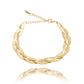 Pulsera Ajustable Trenzada Regalo Mujer Acero Inoxidable