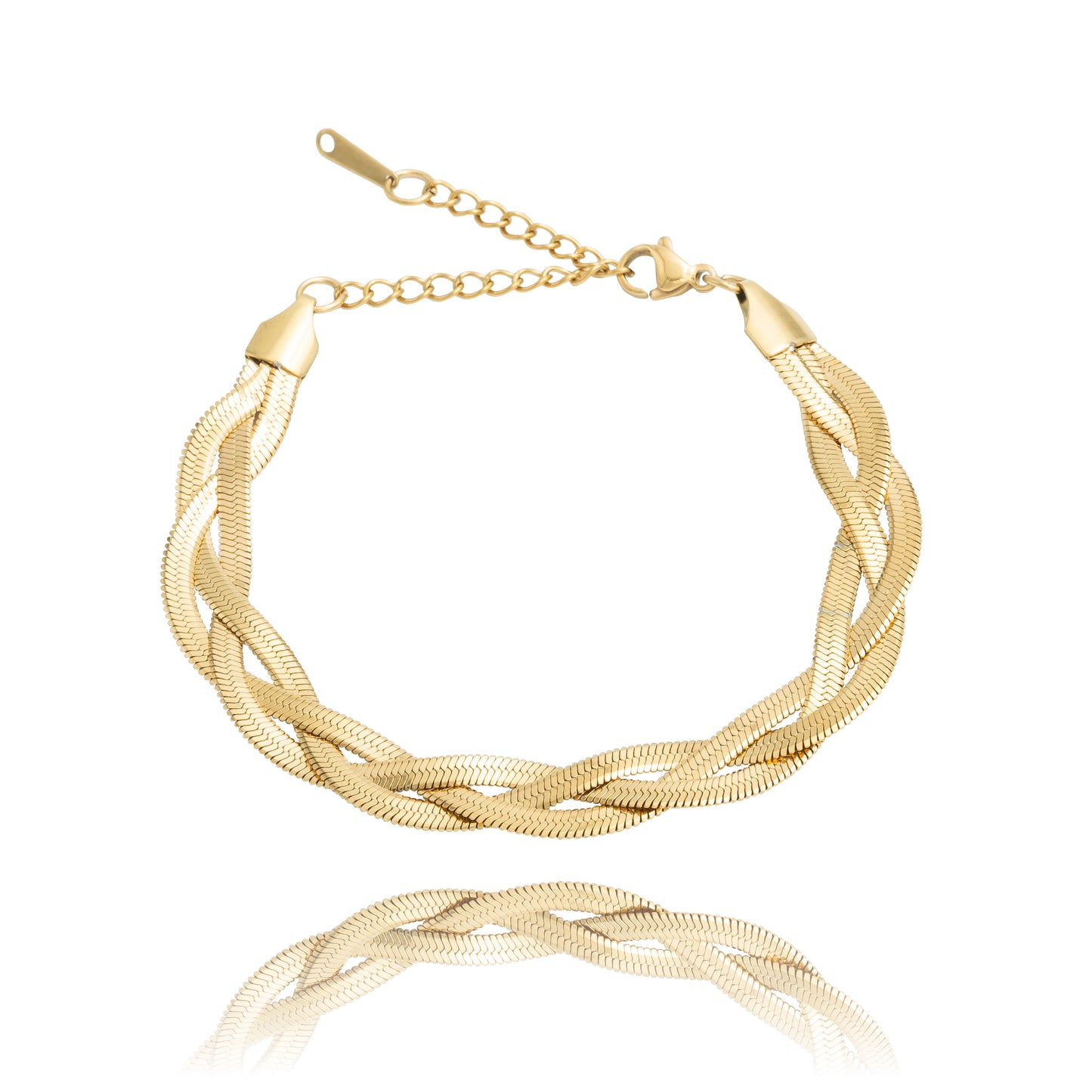 Pulsera Ajustable Trenzada Regalo Mujer Acero Inoxidable