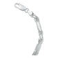 Pulsera Gruesa Torsal Figaro Hombre Plata Italy 925 5 Mm