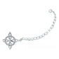 Pulsera Ajustable Nudo De Bruja Varios Colores En Plata 925