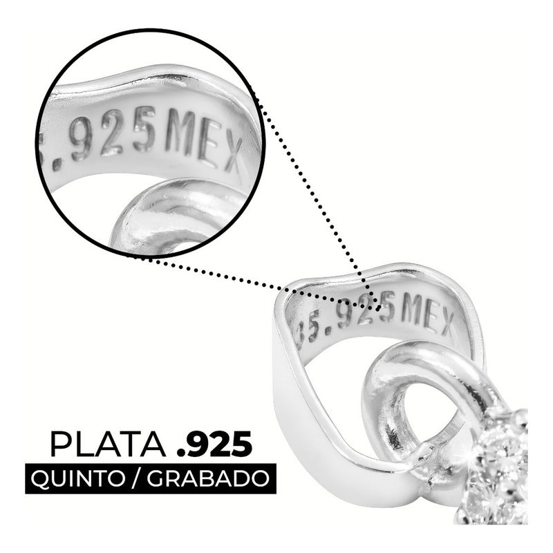 Dije Virgen Desatadora De Nudos Plata 925 Zirconias 3.7 Cm Plateado
