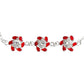 Pulsera Flores Con Zirconias Amor Regalo Plata Ley 925