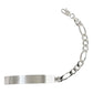Esclava Hombre Pulsera Fígaro Plata 925 Placa Lisa 6 Mm