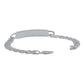 Pulsera Esclava Cubana Barbada Gruesa Hombre Plata 925 8 Mm