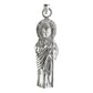 Dije Chico San Judas 4.2 Cm Liso De Plata Ley 925