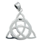 Collar Triqueta Zirconias Caden Granito De Cafe Plata 925