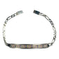 Pulsera Esclava Moderna De Placa Con Zirconias En Plata 925