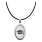 Collar Graduación Ajustable Caucho Encapsulada Plata 925