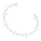 Pulsera Nudo De Bruja Laser Cristales Regalo Mujer Plata 925 Blanco 19 Cm