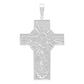 Dije Cruz Grande Cristo Espiritu Santo Hombre Plata 925 Plateado