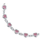 Pulsera Corazones Zirconias Amor Mujer Regalo Plata 925