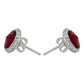 Juego De Cristal Dije Aretes Cadena Mujer Regalo Plata 925