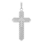 Dije Cruz Zirconias Hombre Mujer Regalo Plata 925 4.5 Cm