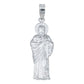 Dije Mediano San Judas Tadeo Troquelado Plata 925 4 Cm