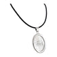 Collar Graduación Ajustable Caucho Encapsulada Plata 925