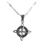 Collar Granito Cafe Nudo De Bruja Hecho En Tailandia S925
