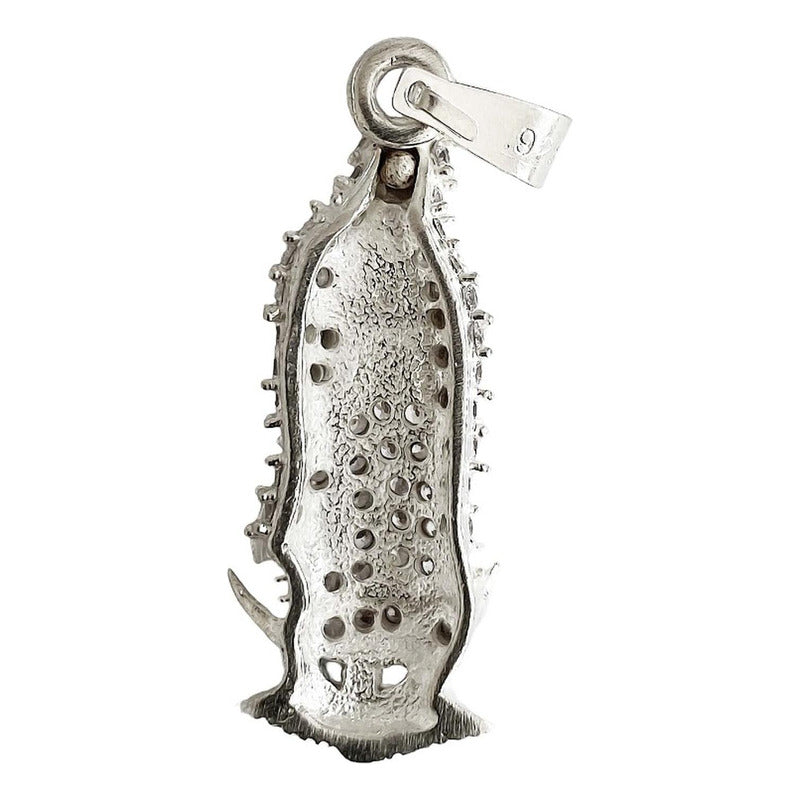 Dije Virgen De Guadalupe Mexico Zirconias Plata Ley 925 4 Cm
