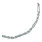 Pulsera Torsal Figaro Hombre Plata Italiana Ley S925 4 Mm