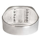 Anillo De Cuadro San Judas Tadeo Con Zirconias Plata Ley 925