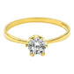 Anillo Promesa Matrimonio Compromiso Regalo Solitario Oro10k Dorado 8