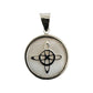 Collar Ajustable Caucho Nudo De Bruja Encapsulada Plata 925