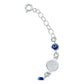 Pulsera Ajustable Con Medallas De San Benito Plata Ley S925