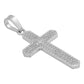 Dije Cruz Puntas Zirconias Hombre Regalo Plata 925 3.9 Cm