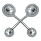 Arete Broquel Dormilona Bola Bebe Agujerar 3.5 Mm Plata 925 3.5 Mm