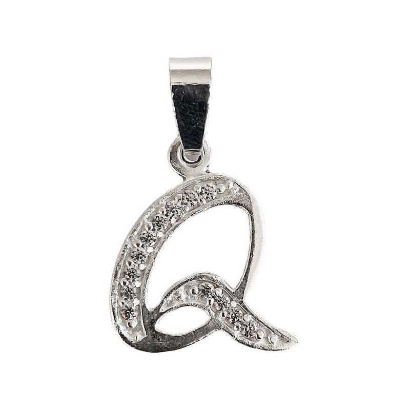 Dije Iniciales Abecedario Zirconias  Plata Solida Ley 925