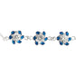 Pulsera Flores Con Zirconias Amor Regalo Plata Ley 925