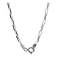 Cadena Corta Eslabón Grande Liso Mujer Plata Italy 925 45 Cm Plateado
