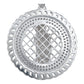 Dije Medalla Grande San Judas Zirconias Hombre Plata 925