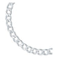 Esclava Pulsera Hombre Cubana Diamantada Plata Italy 925 6mm